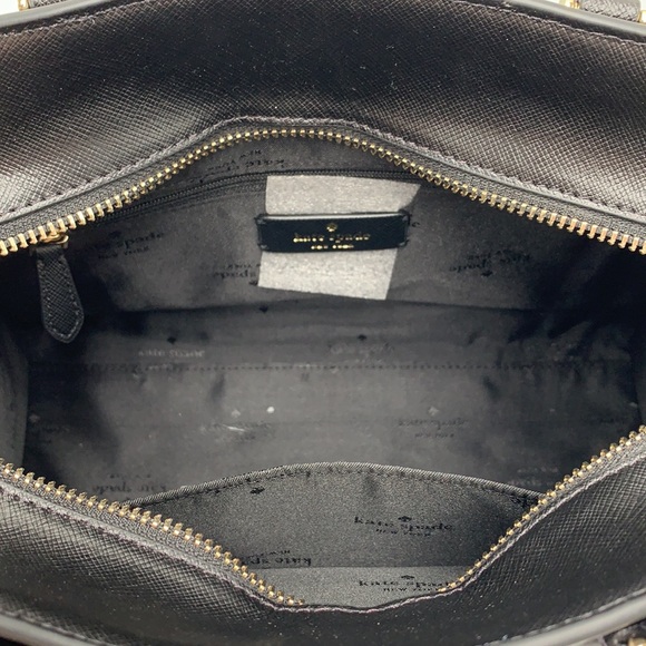 KATE SPADE Madison Saffiano Leather Medium Satchel BLACK COLOR - Picture 15 of 16